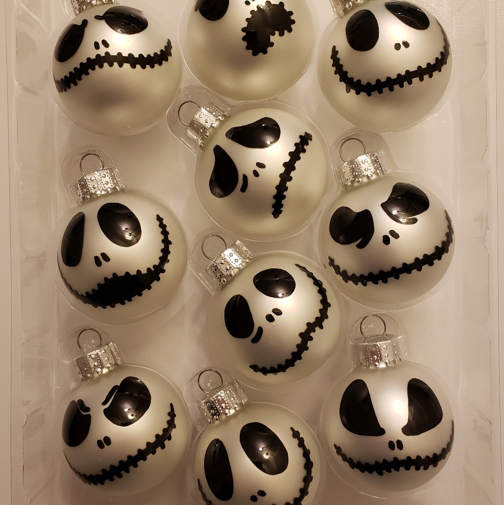 Jack Skellington 10 Piece Mini Ornament Set